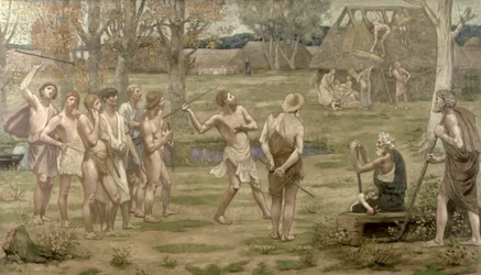 Ludus Pro Patria, 1883 (olja på tyg)